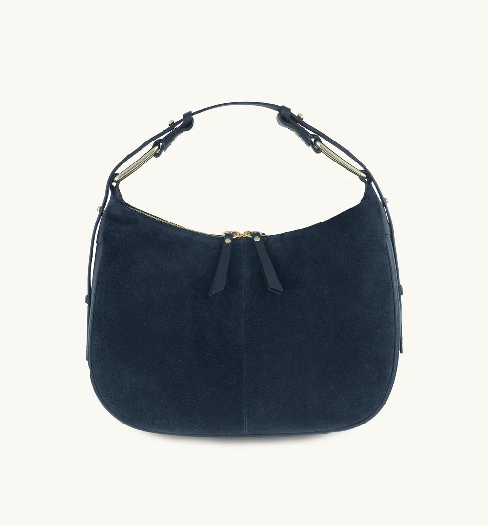 The Charlie mushroom suede bag featuring soft suede texture, a relaxed silhouette, and practical design for everyday elegance-12