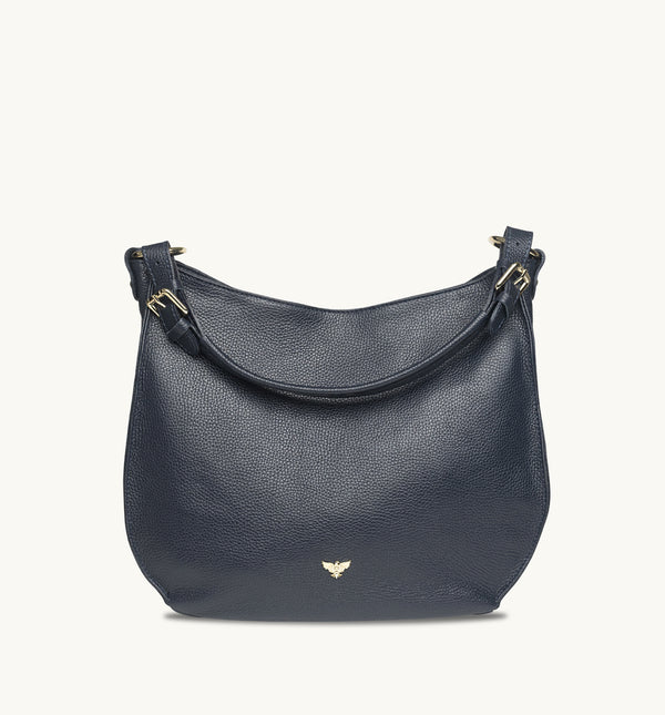 The Harriet tan leather hobo bag featuring a timeless, slouchy design with elegant detailing and everyday functionality-3