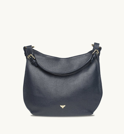 The Harriet tan leather hobo bag featuring a timeless, slouchy design with elegant detailing and everyday functionality-3
