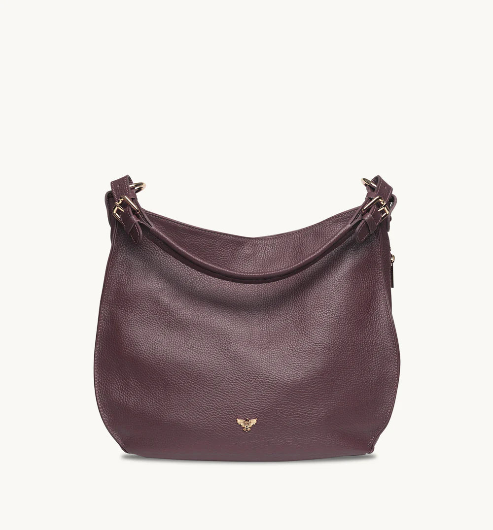 The Harriet tan leather hobo bag featuring a timeless, slouchy design with elegant detailing and everyday functionality-9